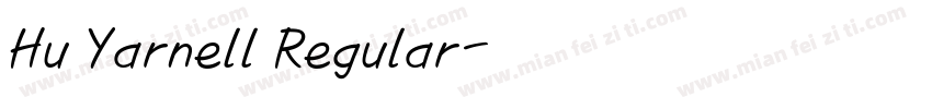 Hu Yarnell Regular字体转换